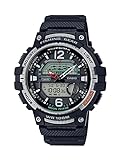 Casio Men's Fishing Timer Quartz Watch with Resin Strap, Black, 24.1 (Model: WSC-1250H-1AVCF)