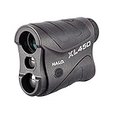 Halo XL450 Range Finder, 450 Yard laser range finder for rifle and bow hunting , black