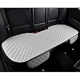 Car Seat Covers Gray Universal Car Seat Cushion, Rear Bench Seat Protective Mat pad for Car Truck SUV and Baby Skin-Friendly (Gray-Rear)