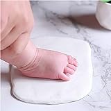 Air Dry Clay 150g Baby Footprint and Handprint Kit Imprint Impression Keepsake Maker, Non-Toxic Clay, Large Clay,Food Grade Clay,Ultra Light & Soft Foam Modeling Dough Ideal Baby Gifts, DIY Art Craft