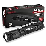 PowerTac M5 G2 Tactical Flashlight, 2030 Lumens LED Flashlight, EDC Flashlights High Lumens, Rechargeable Flashlight with USB Magnetic Charging Cable