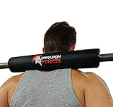 Dark Iron Fitness Barbell Pad - 15-inch, Extra Thick, Padded Cushion for Squat, Hip Thrust, Weight Training and Lunge Exercises - Squat Rack Accessories﻿