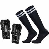 Geekism Soccer Shin Guards for Youth Kids Toddler, Protective Soccer Shin Pads & Socks Equipment - Football Gear for 3 5 4-6 7-9 10-12 Years Old Children Teens Boys Girls (Black, Small)