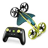 WowWee HydraQuad 3-in-1 Hybrid Air to Water Stunt Drone – Remote Control Toy for Kids