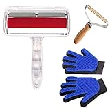 My Choice 3 in 1 Pet Hair Remover Plus and Grooming and Cleaning Gloves Usable For Couches, Beds, Cars,