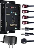 ENSIGEAR IR Repeater Kit, ir Repeater System，IR Remote Control Extender,Control 1 to 4Devices -Expandable to 6. (Support HDMI selector,4K/60Hz,1080P/3D)