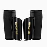 AIMISICAR Kids Youth Soccer Shin Guards, Shin Pads and Shin Guard Sleeves for 3-15 Years Old Boys and Girls for Football Games, EVA Cushion Protection Reduce Shocks and Injuries