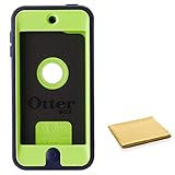 OTTERBOX Defender Series Case for iPod Touch 7th Generation - Compatible with 5th and 6th Gen - Includes Cleaning Cloth - Bulk Packaging - Punk (Glow Green/Admiral Blue)