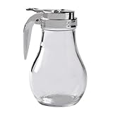 Thunder Group Syrup Dispenser with Cast Zinc Top, 14 Oz (Pack of 1)