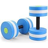 Aquatic Dumbbells, 2PCS Water Aerobic Exercise Water Weights Foam Dumbbell Pool Resistance, Detachable Water Aqua Fitness Hand Bar Exercises Equipment for Weight Loss