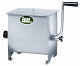 LEM Stainless Steel Meat Mixer 20lb Capacity Mixer w/ Plastic Cover