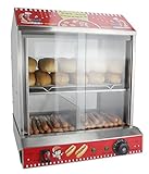 ANFIRE Hot Dog Steamer with Bun Warmer Machine Commercial Hot Dog Hut