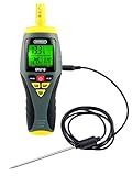 General Tools EP8710 Calibratable Multi-Function Digital Psychrometer, Wet Bulb Capable with Probe, Grey