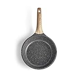 Caannasweis Nonstick Pan Marble Frying Pan Non Stick Skillet Omelette Fry Pans with Soft Touch Handle 8 inch
