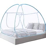 Mosquito Net（L80x W71x H60 inch） Large Size Mosquito Netting for Adult Double Bed 1 Second Pop Up Foldable Suitable Bubble Tent for Patio Bedroom Camping Trips