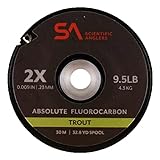 SA Absolute Trout Fluorocarbon Tippet, 30m, 5X