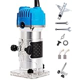 ENTROY Wood Router,110V 800W Compact Wood Palm Router,Router Tool Wood Trimmer Router,Laminate Milling Engraving Hand Machine Joiner for Woodworking Carving Trimming