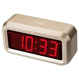 Timegyro Alarm Clock for Bedrooms, LED Digital Clock Battery Operated Small Wall Clock with 3 Level Brightness Adjustable,Snooze,12/24Hr,1.2' Digital Display for Desk, Bebside,Table, Travel