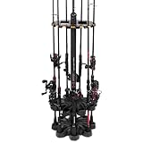 KastKing V16 Fishing Rod Rack - Fishing Pole Rack Holds Up to 16 Fishing Rods or Combos, Lightweight and Durable ABS Construction, Space-Saving Fishing Rod Holders for Garage