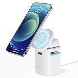 Magnetic Wireless Charger, 2 in 1 Charging Station, Bluetooth Speaker, for iPhone 15/14/13/Pro/Max/Plus, Airpods 3/2/Pro, Ideal Gift for Women and Men
