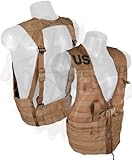 U.S. Government Contractor MOLLE II USMC Tactical Vest, Fighting Load Carrier with Zipper, Coyote Brown