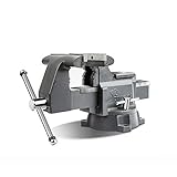 Forward CR60A 6.5-Inch Bench Vise Swivel Base Heavy Duty with Anvil (6 1/2')