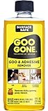 Goo Gone Adhesive Remover - 8 Ounce - Surface Safe Adhesive Remover Safely Removes Stickers Labels Decals Residue Tape Chewing Gum Grease Tar