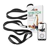 The Original Stretch Out Strap XL with Exercise Book and Video Stretching Guide by OPTP - Stretching Strap for Physical Therapy and Athletes