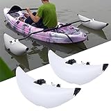 GDAE10 Inflatable Canoe Kayak Outrigger Stabilizer Kit, PVC Fishing Boat Standing Water Stabilizers 2 Person Kayak Accessories (Inflatable Stabilizer Kit)