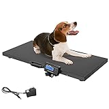 TUFFIOM 1100Lbs x 0.2Lbs Postal Digital Shipping Livestock Scale, Electronic Stainless Steel Platform Heavy Duty Vet Animal Scale,Dog Puppy Pig Goat Sheep Scale,