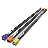 Synergee Workout Bar Weight Bar Combo Set - 5lb, 8lb, 10lb Multiple Weights Padded Weighted Bars – Body Toning Exercise Bar, Strength & Condition
