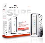 ARRIS SURFboard SB8200 DOCSIS 3.1 Gigabit Cable Modem | Approved for Cox, Xfinity, Spectrum & others | White , Max Internet Speed Plan 1000 Mbps
