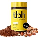 TBH Hazelnut Chocolate Spread, Vegan, Low Sugar, Palm Oil Free, Creamy Chocolate Spread | 14 oz Jar | High Protein, Gluten Free, Kosher, Made in USA