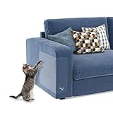 Set of 10 FurniCare Couch Protector- Guard Furniture from Dog and Cat Claw Scratch- Shield Sofa, Leather Furniture from Pet Scratches- Couch Arm Protector- Cover to Protect Carpet, Wall, Door