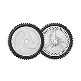 532403111 Front Drive Wheels Fit for Craftsman Lawn Mower - Front Drive Tires Wheels Compatible with Craftsman & HU Front Wheel Drive Self Propelled Mower Tractor, Replace 194231X427, 2 Pack, White