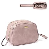 CLUCI Small Travel Essentials Makeup Bag Toiletry Bag For Women Cosmetic Bag for Full Sized Toiletries College Dorm Room Essentials For Girls