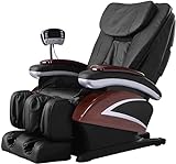 BestMassage Full Body Zero Gravity Shiatsu Massage Chair Recliner with Built-in Heat Therapy Air Massage System Stretch Vibrating Body scan(Black)