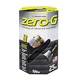 zero-G 4001-25 8 Inch by 25 Feet Lightweight, Ultra Flexible, Durable, Kink-Free Garden Hose, 5, 5/8' x 25', Gray
