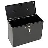 Master Lock File Box with Lock, Large Locking for Documents, Steel Keys, 7148D