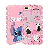 HappyLifeGo Compatible with iPhone 8 Plus/7 Plus/6S Plus/6 Plus Case, Cute 3D Cartoon Cool Soft Animal Charater Fun Lovely Shockproof Protector Cover for iPhone 8 Plus/7 Plus/6S Plus/6 Plus Pink