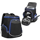 Trunab Gaming Console Backpack Compatible with PS5/PS5 Slim/PS4/PS4 Pro/PS4 Slim/Xbox One/Xbox One X/S, Travel Carrying Bag with Multiple Pockets for 15.6” Laptop and Gaming Accessories