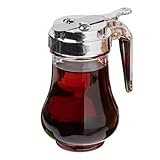 1 Syrup Dispenser 6.75oz (200mL)|Glass Bottle No-Drip Pourers for Maple Syrup, Honey|Pancake Syrup Dispenser by Back of House