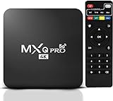 MXQ PRO 4K Android 11 Smart TV Box with TV Remote Control Android TV Box with 2.4G 5G Dual Band WiFi Quadcore Processor Home Media Player with 4K Resolution and Full HD Converter (16GB ROM 2GB RAM)