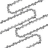 O-CONN 4 Pack 8 Inch Pole Saw/Chainsaw Chain 3/8' LP Pitch .050'' Gauge 33 Drive Links Fits Chicago, Earthwise, Greenworks, Sun Joe and more