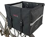 BUSHWHACKER USA Bushwhacker Grocery and Pet Pannier for Bicycle Rack Bike Riding Bag Basket Crate Cycling Rear Holder Small Dog Cat Carrier Cargo Black