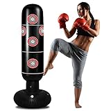 Punching Bag for Kids,Boxing Bag Kids Punching Bag with Stand,Free Standing Inflatable Punching Bag Bounce Back Boxing Equipment for Practice Kickboxing MMA Karate (MMA)