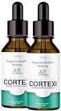 2 Pack - Cortexi Ear Drops - Cortexi Hearing Support Drops, Cortexi Ear Drops - Official Formula, Cortexi Drops, Cortexi Reviews - for Ear Health, Hearing Support, Healthy Eardrum, for 60 Days