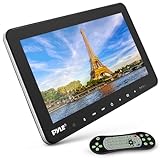 Pyle Universal Car Headrest Mount Monitor - 10.5 Inch Vehicle Multimedia CD DVD Player - Smart Audio Video Entertainment System w/HDMI & Hi-Res TV LCD Screen - Includes Mounting Bracket -PLHRDVD103