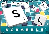 Scrabble Crossword - Classic Board Game - 120 Letter Tiles - 4 Racks - 1 Letter Bag - Instructions Included - for 2 to 4 Players - Gift for Kids 10+