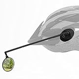 Helmet Mirror for Bike 360 Turnable Adjustable Lightweight Rear View Bicycle Mirror Helmet Mount Cycling Accessory for Road Bike MTB Easy to Install by Ryders Recreation